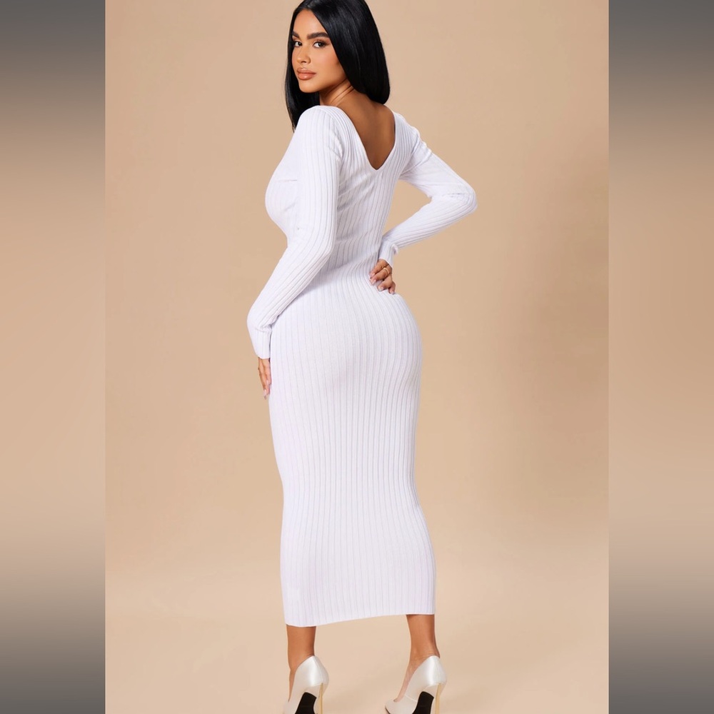 White FashionNova dress